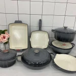 VK-34 enamel cast iron cookware set
