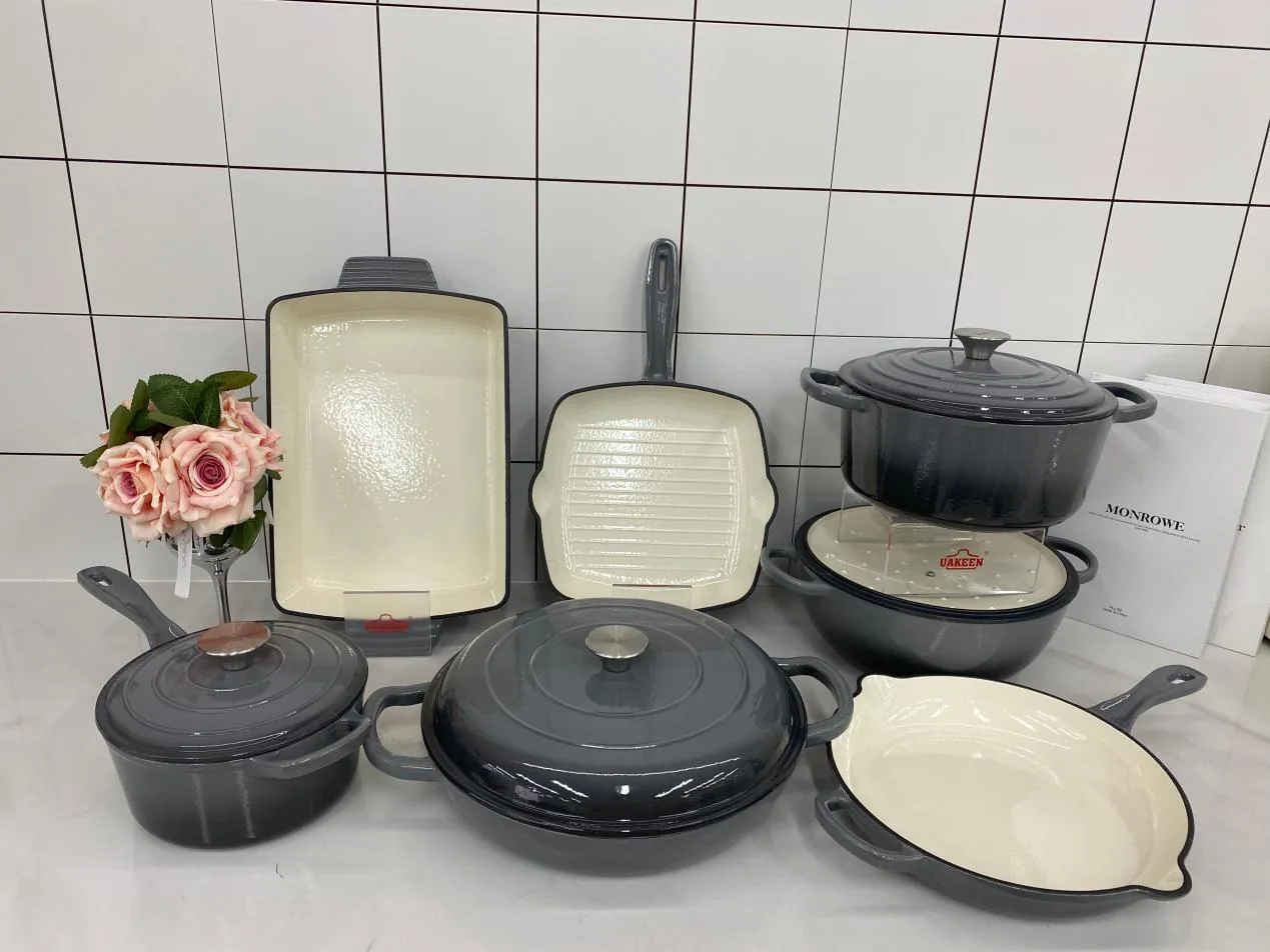 VK-34 enamel cast iron cookware set