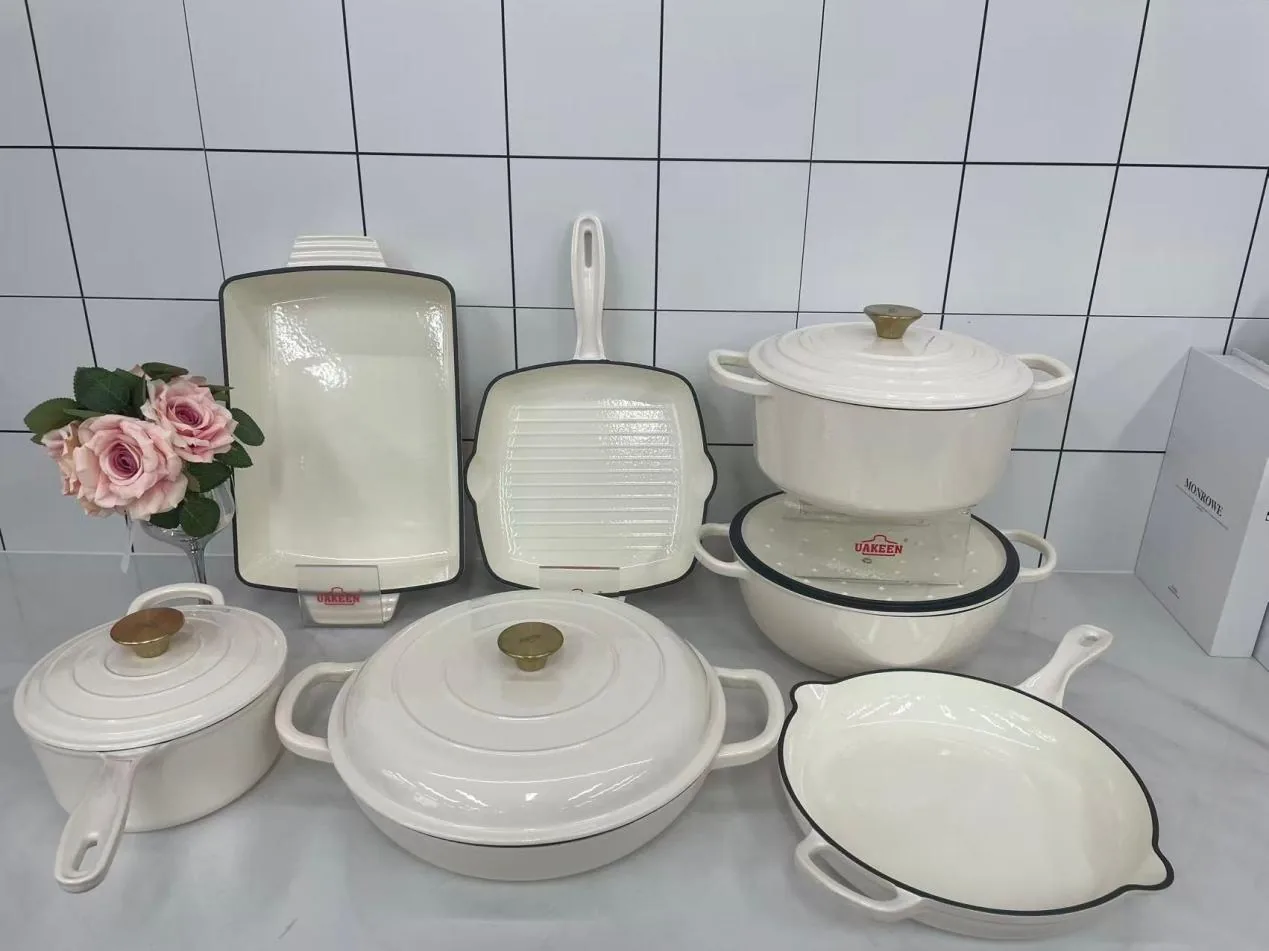VK-34 enamel cast iron cookware set