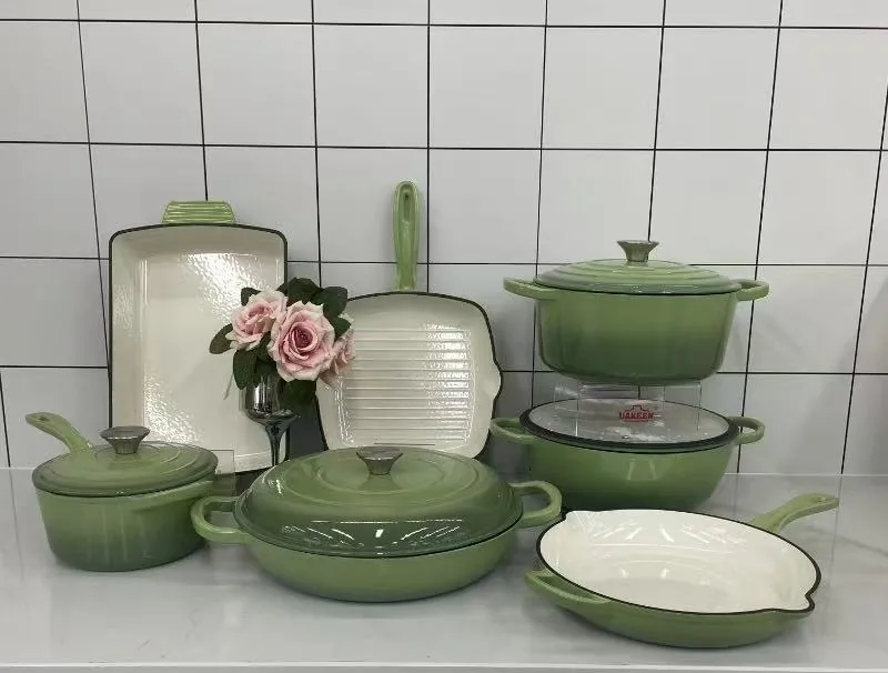 VK-34 enamel cast iron cookware set