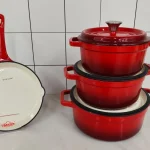 VK-35 enamel cast iron cookware set